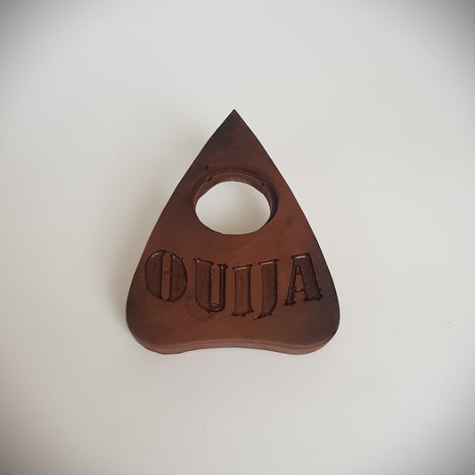 Chocolate Planchette - Ouija design 75g Available in Milk, White and Dark.