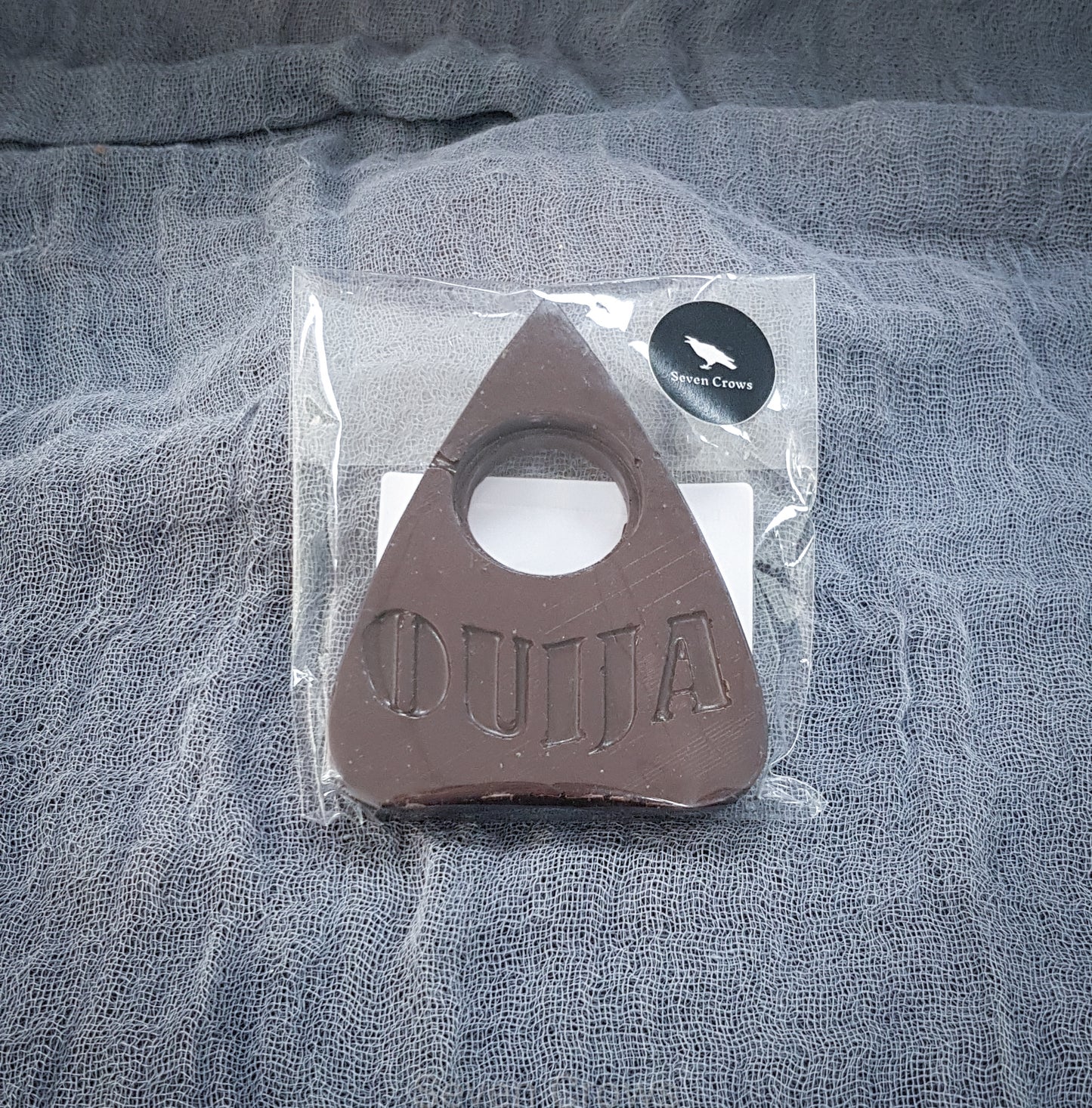 Chocolate Planchette - Ouija design 75g Available in Milk, White and Dark.